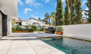 Villa de lujo contemporánea y sostenible con piscina privada en venta en Nueva Andalucía, Marbella 66891 