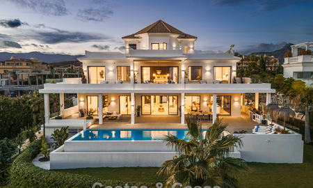 Exclusiva villa de diseño con vistas panorámicas al mar en venta en un resort de golf de cinco estrellas en Marbella - Benahavis 74769