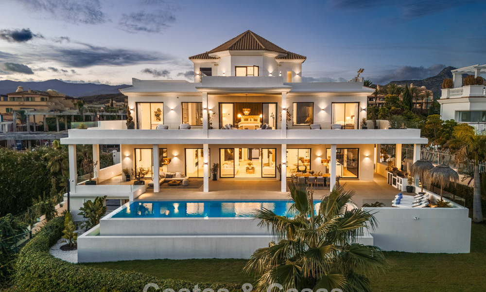 Exclusiva villa de diseño con vistas panorámicas al mar en venta en un resort de golf de cinco estrellas en Marbella - Benahavis 74769