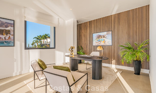 Exclusiva villa de diseño con vistas panorámicas al mar en venta en un resort de golf de cinco estrellas en Marbella - Benahavis 74774 