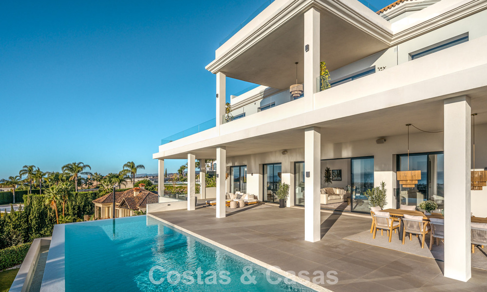 Exclusiva villa de diseño con vistas panorámicas al mar en venta en un resort de golf de cinco estrellas en Marbella - Benahavis 74778