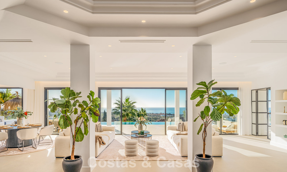 Exclusiva villa de diseño con vistas panorámicas al mar en venta en un resort de golf de cinco estrellas en Marbella - Benahavis 74788