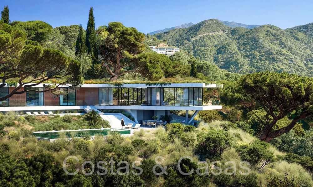 Nueva villa de diseño de alta gama en venta totalmente enclavado en la naturaleza en las colinas de Marbella - Benahavis 68855