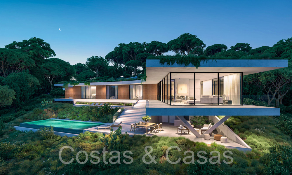 Nueva villa de diseño de alta gama en venta totalmente enclavado en la naturaleza en las colinas de Marbella - Benahavis 68856