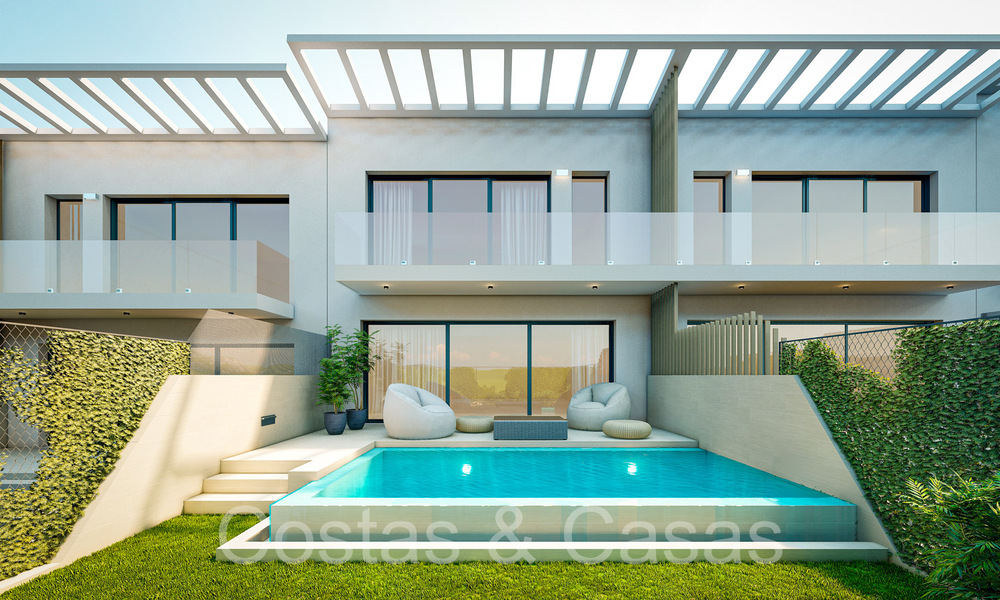 Nuevas casas de lujo de estilo contemporáneo en venta en el valle del golf de Mijas, Costa del Sol 68861