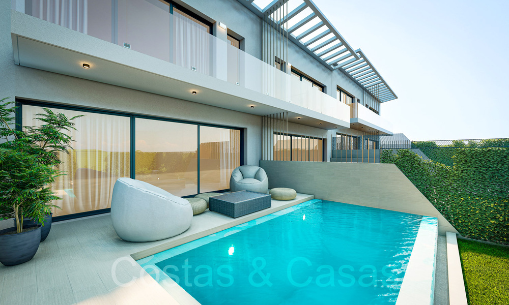 Nuevas casas de lujo de estilo contemporáneo en venta en el valle del golf de Mijas, Costa del Sol 68863