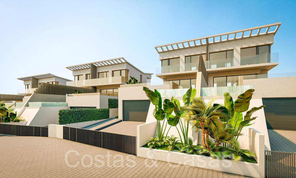 Nuevas casas de lujo de estilo contemporáneo en venta en el valle del golf de Mijas, Costa del Sol 68864