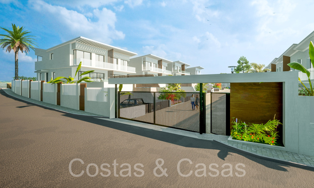 Nuevas casas de lujo de estilo contemporáneo en venta en el valle del golf de Mijas, Costa del Sol 68867