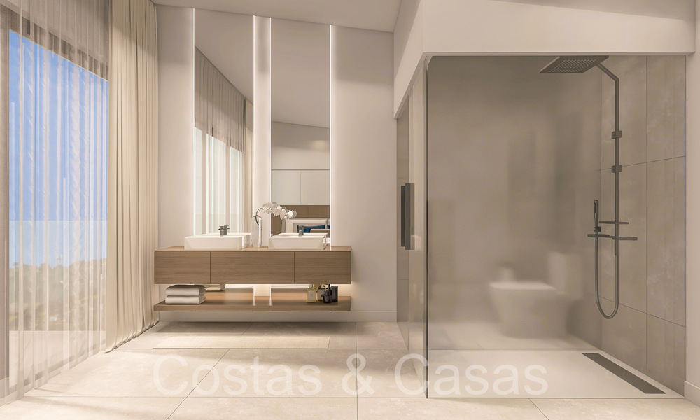 Nuevas casas de lujo de estilo contemporáneo en venta en el valle del golf de Mijas, Costa del Sol 68870