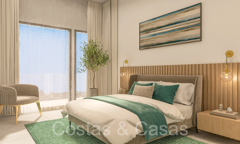 Nuevas casas de lujo de estilo contemporáneo en venta en el valle del golf de Mijas, Costa del Sol 68872