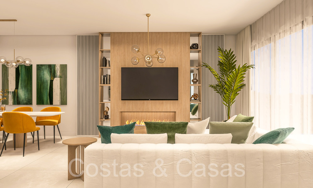 Nuevas casas de lujo de estilo contemporáneo en venta en el valle del golf de Mijas, Costa del Sol 68873