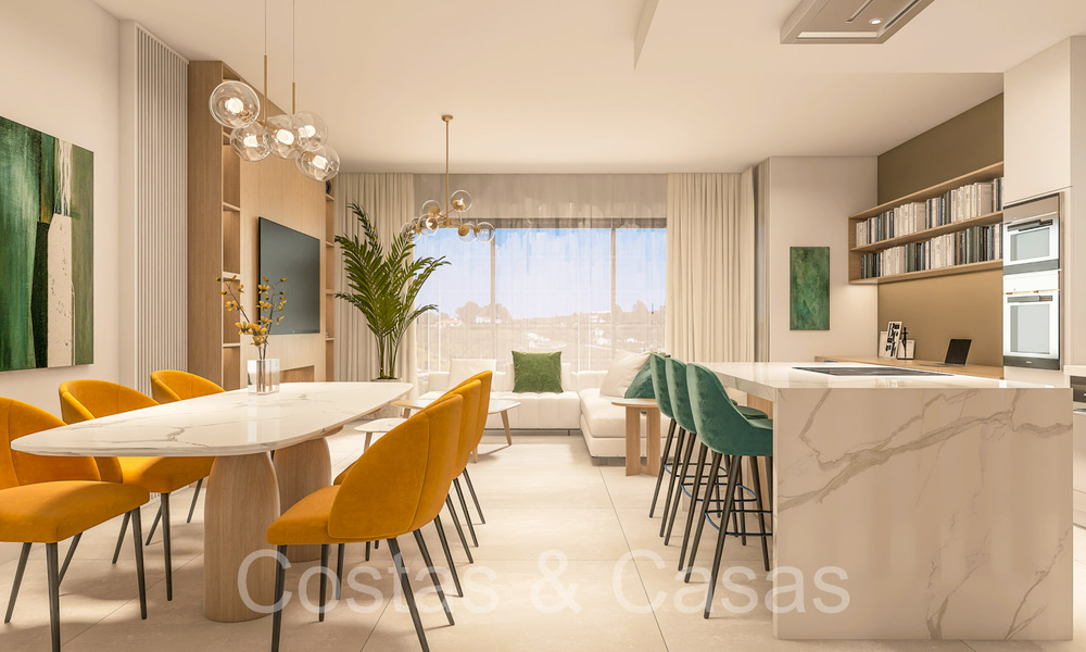 Nuevas casas de lujo de estilo contemporáneo en venta en el valle del golf de Mijas, Costa del Sol 68874