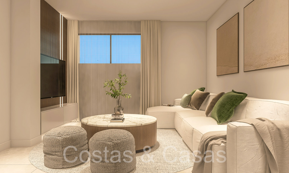 Nuevas casas de lujo de estilo contemporáneo en venta en el valle del golf de Mijas, Costa del Sol 68875