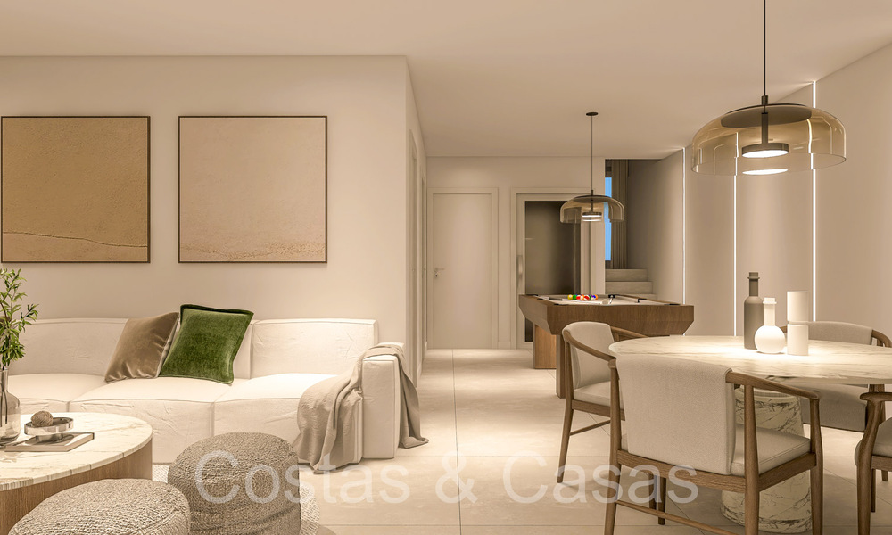 Nuevas casas de lujo de estilo contemporáneo en venta en el valle del golf de Mijas, Costa del Sol 68876