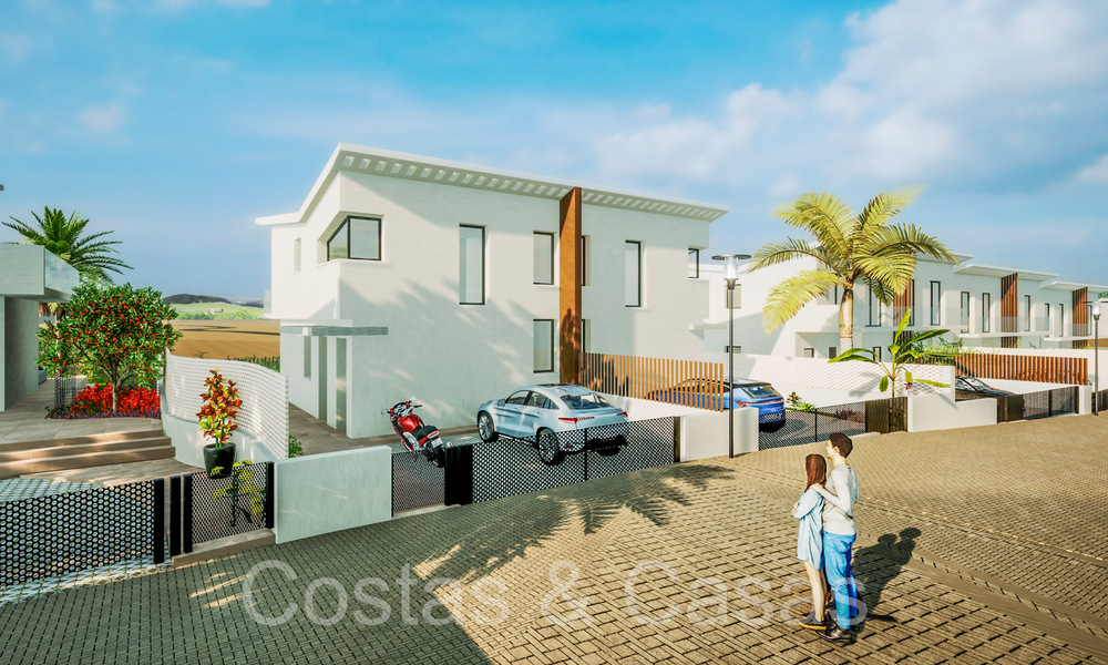 Nuevas casas de lujo de estilo contemporáneo en venta en el valle del golf de Mijas, Costa del Sol 68877