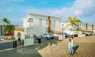 Nuevas casas de lujo de estilo contemporáneo en venta en el valle del golf de Mijas, Costa del Sol 68877 