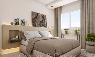 Nuevos apartamentos de estilo moderno en venta en complejo con infraestructura de primera clase en Fuengirola, Costa del Sol 67427 