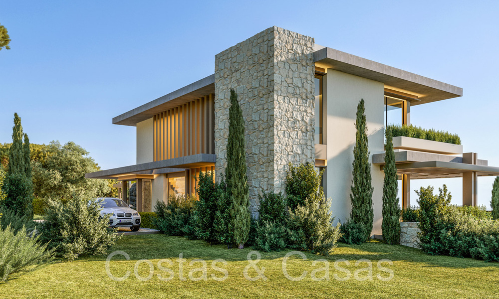 Parcela edificable + proyecto para una villa avanzada de nueva construcción en venta en una exclusiva urbanización cerrada en las colinas de Marbella - Istán 67794