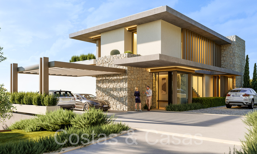 Parcela edificable + proyecto para una villa avanzada de nueva construcción en venta en una exclusiva urbanización cerrada en las colinas de Marbella - Istán 67795