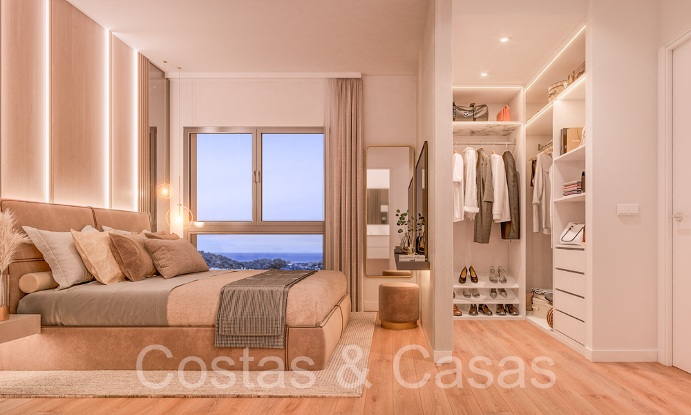 Apartamentos contemporáneos en primera línea de golf en un nuevo complejo en Casares, Costa del Sol 67850