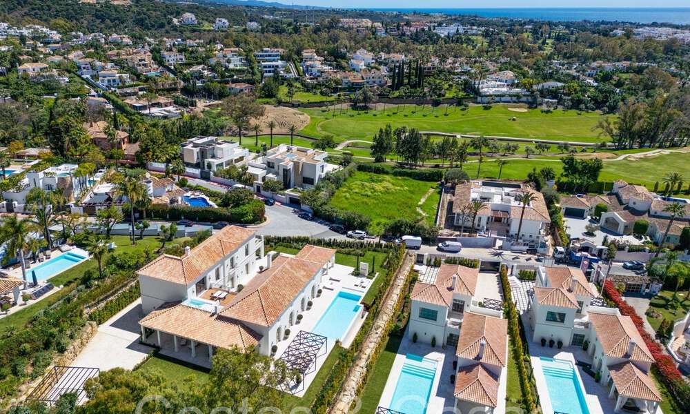 Villa de lujo lista para entrar a vivir con diseño mediterráneo contemporáneo en venta en una prestigiosa zona de golf en Nueva Andalucía, Marbella 68384