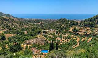 Proyecto de villa sobre plano con vistas panorámicas al mar en venta en las colinas de Mijas Pueblo, Costa del Sol 68449 