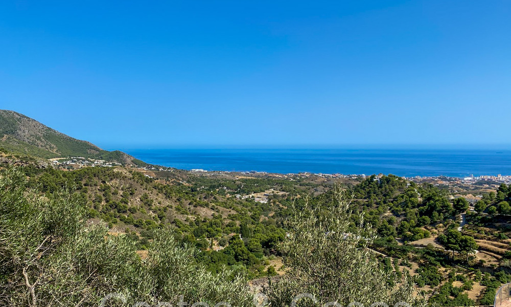 Proyecto de villa sobre plano con vistas panorámicas al mar en venta en las colinas de Mijas Pueblo, Costa del Sol 68452