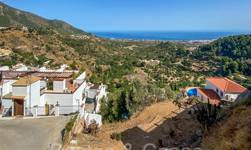 Proyecto de villa sobre plano con vistas panorámicas al mar en venta en las colinas de Mijas Pueblo, Costa del Sol 68455