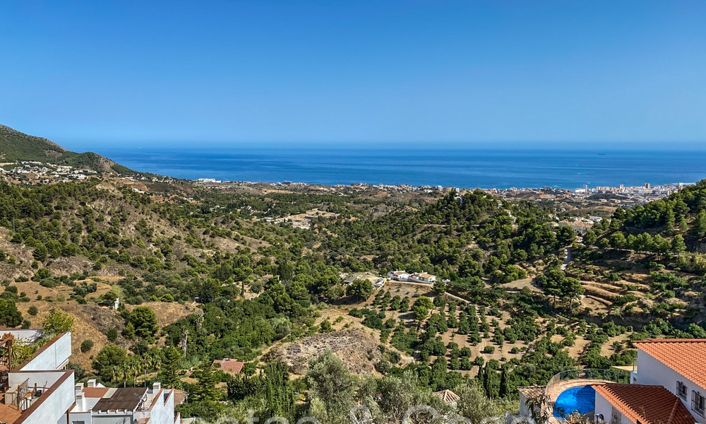 Proyecto de villa sobre plano con vistas panorámicas al mar en venta en las colinas de Mijas Pueblo, Costa del Sol 68456