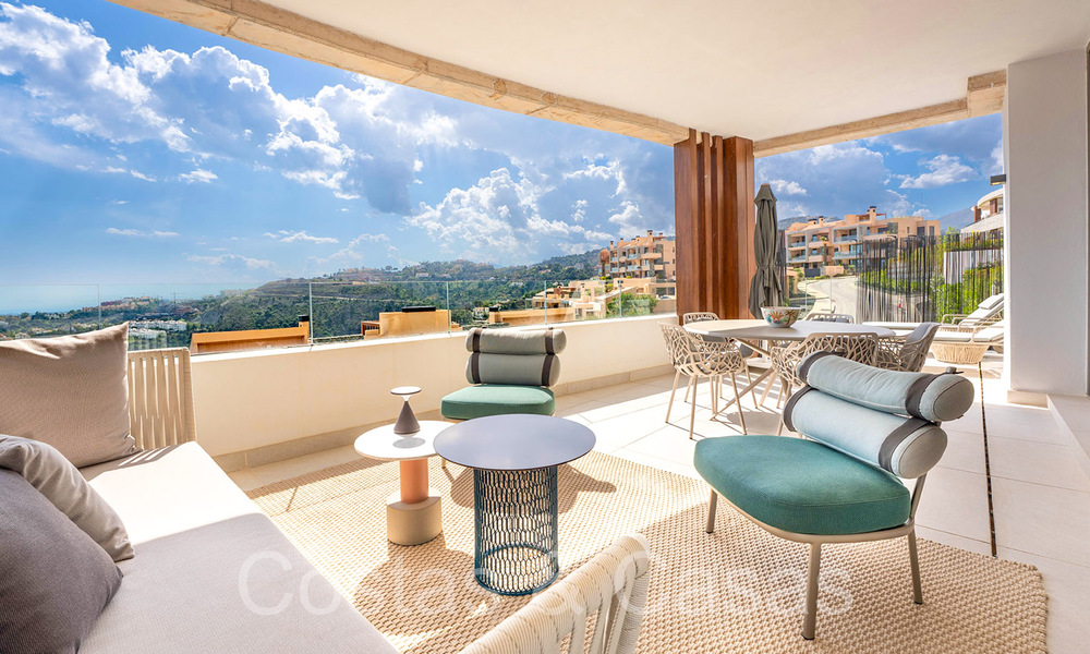 Listo para entrar a vivir, prestigioso apartamento con vistas panorámicas al mar en venta en Marbella - Benahavis 68598