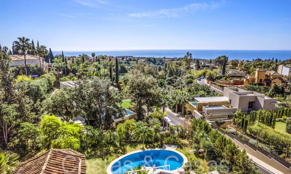 Lista para entrar a vivir, villa de lujo andaluza en venta, en la prestigiosa Cascada de Camojan en Marbella 68241