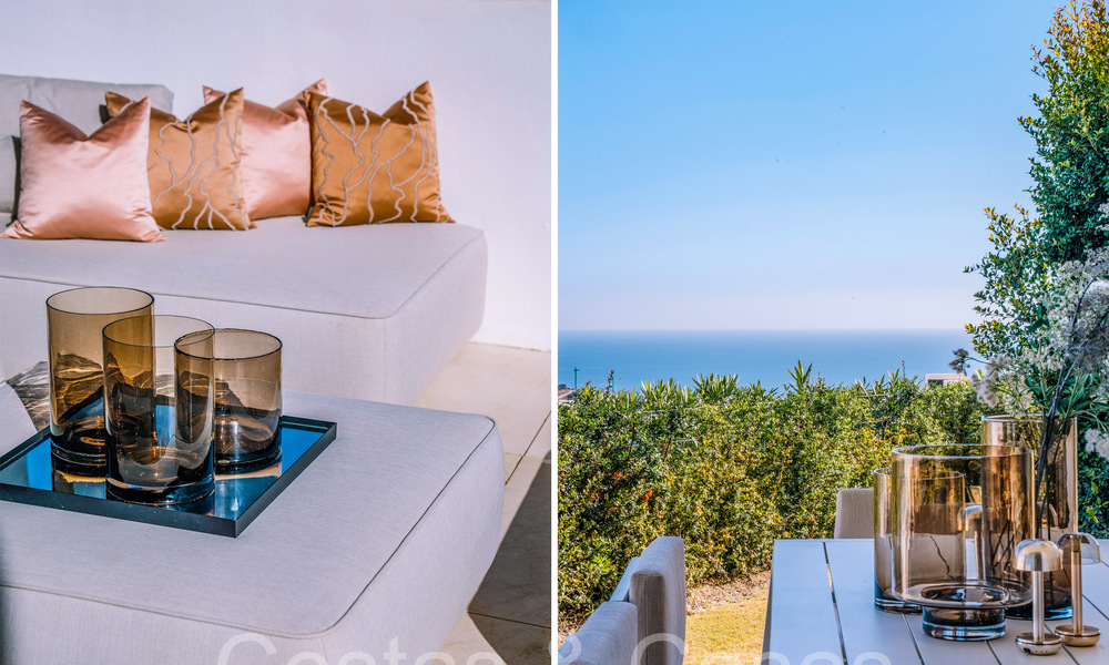 Listo para entrar a vivir! Apartamento contemporáneo con jardín y preciosas vistas al mar en venta, a poca distancia en coche del centro de Marbella 68676