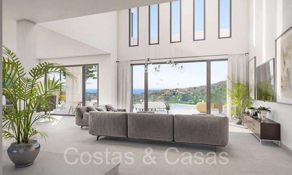 Nueva villa de lujo contemporánea en venta con vistas al mar en un excelente complejo de golf en Mijas, Costa del Sol 68678