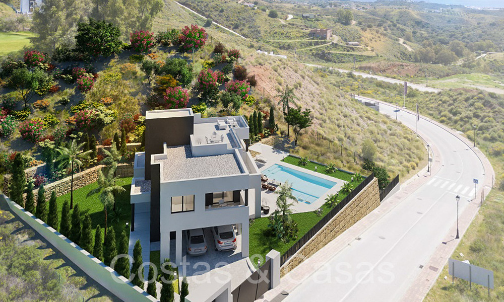 Nueva villa de lujo contemporánea en venta con vistas al mar en un excelente complejo de golf en Mijas, Costa del Sol 68679