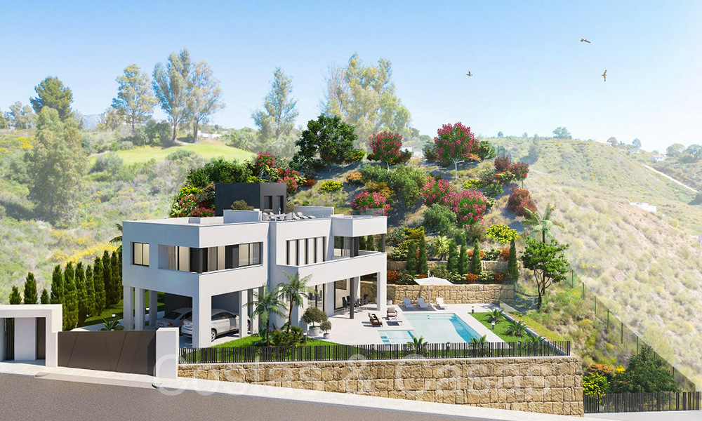 Nueva villa de lujo contemporánea en venta con vistas al mar en un excelente complejo de golf en Mijas, Costa del Sol 68680