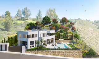 Nueva villa de lujo contemporánea en venta con vistas al mar en un excelente complejo de golf en Mijas, Costa del Sol 68680 