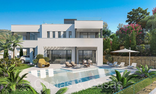 Nueva villa de lujo contemporánea en venta con vistas al mar en un excelente complejo de golf en Mijas, Costa del Sol 68681 