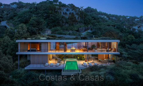 Villa nueva de diseño avanzado en venta rodeada de naturaleza en las colinas de Marbella - Benahavis 68998