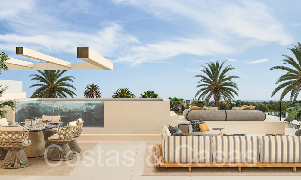 ¡Reventa! Casa de diseño ultramoderna en venta en un complejo privilegiado en la Milla de Oro de Marbella 69082