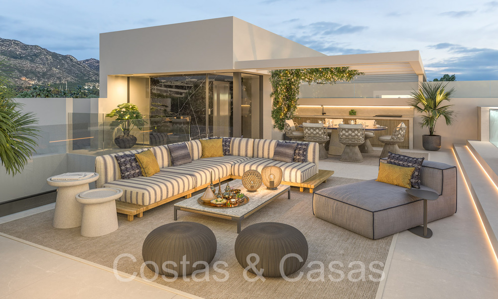 ¡Reventa! Casa de diseño ultramoderna en venta en un complejo privilegiado en la Milla de Oro de Marbella 69091