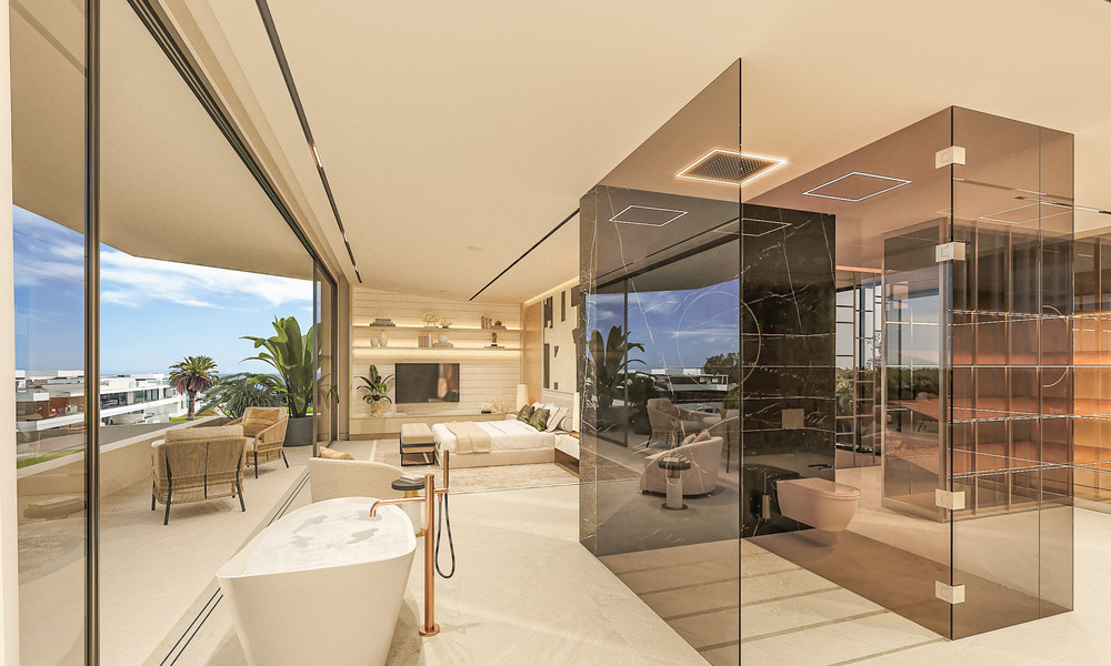 ¡Reventa! Casa de diseño ultramoderna en venta en un complejo privilegiado en la Milla de Oro de Marbella 69103