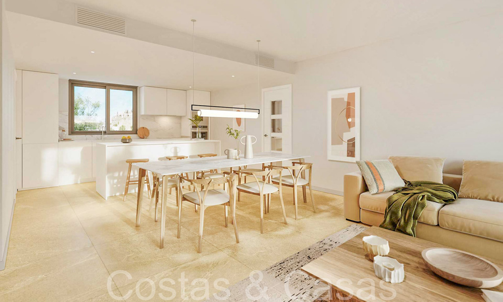 Apartamentos nuevos y contemporáneos con vistas al mar en venta a poca distancia del centro de Estepona y de la playa 69409