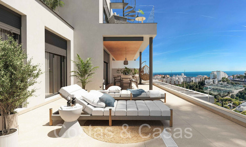 Apartamentos nuevos y contemporáneos con vistas al mar en venta a poca distancia del centro de Estepona y de la playa 69413