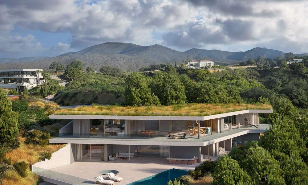 Villa modernista de nueva construcción con concepto sostenible en venta en las colinas de Benahavis - Marbella 69816