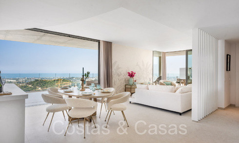 Ático contemporáneo listo para entrar a vivir con vistas panorámicas al mar en venta en un complejo de alto nivel de Benahavis - Marbella 69993