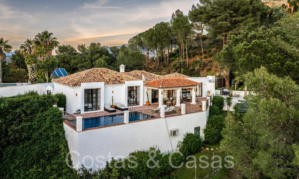 Villa de lujo de una planta en estilo mediterráneo contemporáneo en venta rodeada de naturaleza en El Madroñal, Benahavis - Marbella 70247