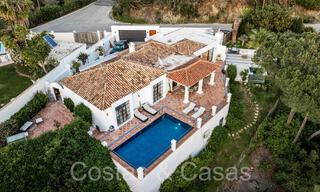 Villa de lujo de una planta en estilo mediterráneo contemporáneo en venta rodeada de naturaleza en El Madroñal, Benahavis - Marbella 70249 