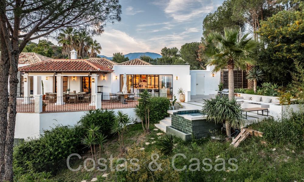 Villa de lujo de una planta en estilo mediterráneo contemporáneo en venta rodeada de naturaleza en El Madroñal, Benahavis - Marbella 70251