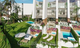 ¡Nuevo en el mercado! Modernas casas adosadas de 3 dormitorios con jardín privado en venta en Fuengirola, Costa del Sol 70173 