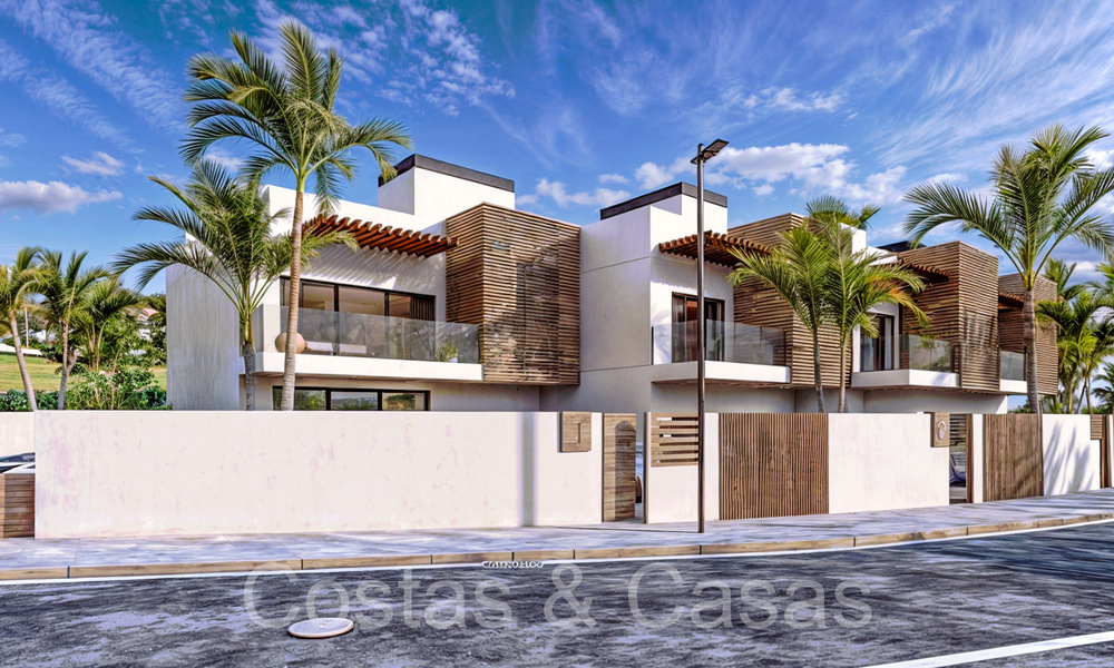 Nueva promoción de 8 casas adosadas en venta junto al campo de golf en Estepona 70562